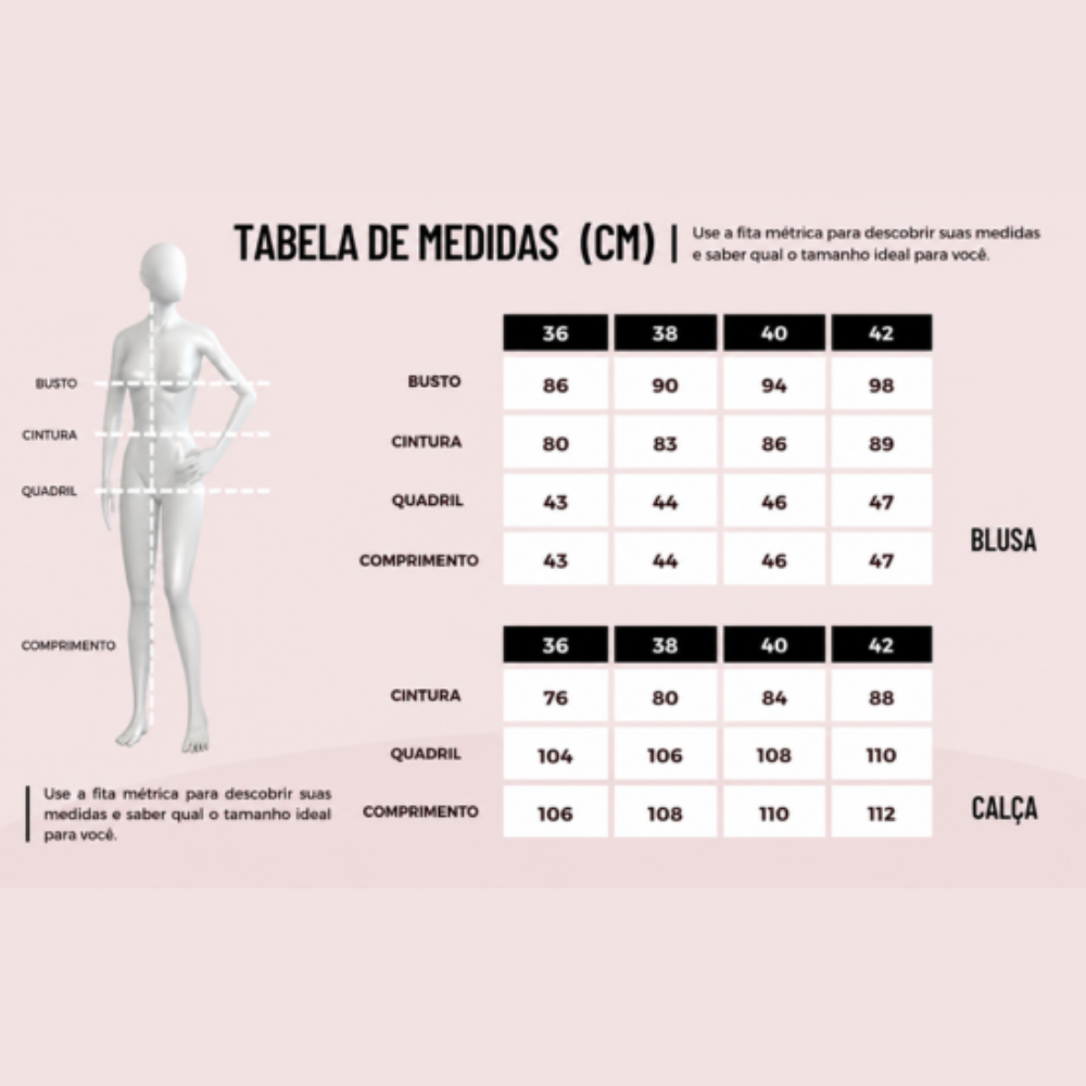Tabela de medidas
