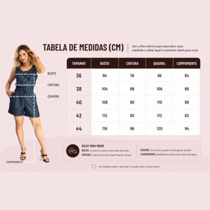 Tabela de medidas