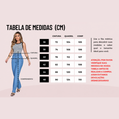 Tabela de medidas