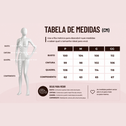 Tabela de medidas